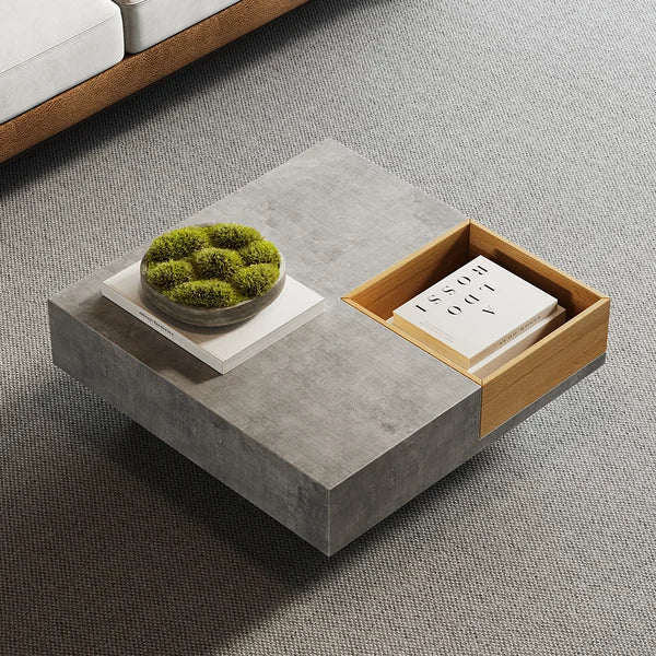 Japandi Gray Coffee Table