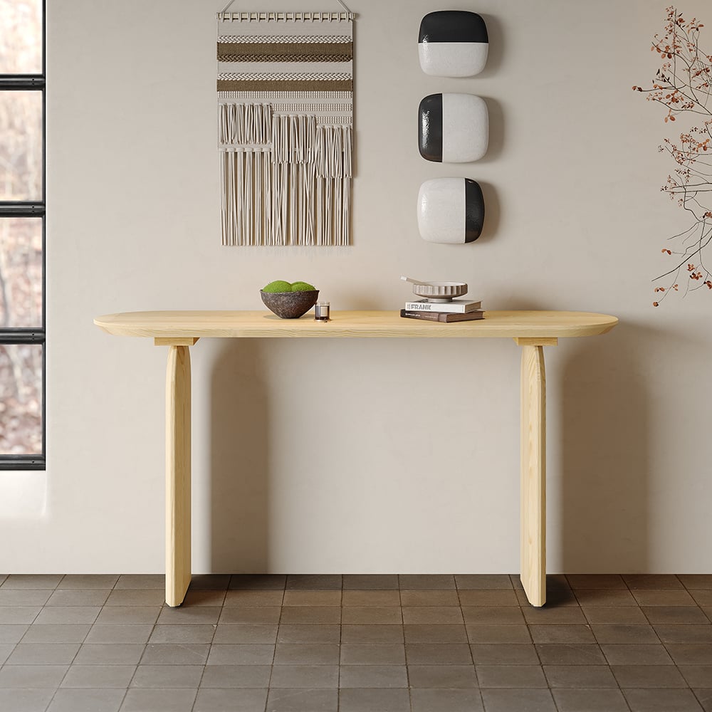 Japandi Rustic Console Table