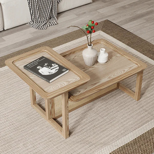 Japandi 2 Tiers Coffee Table