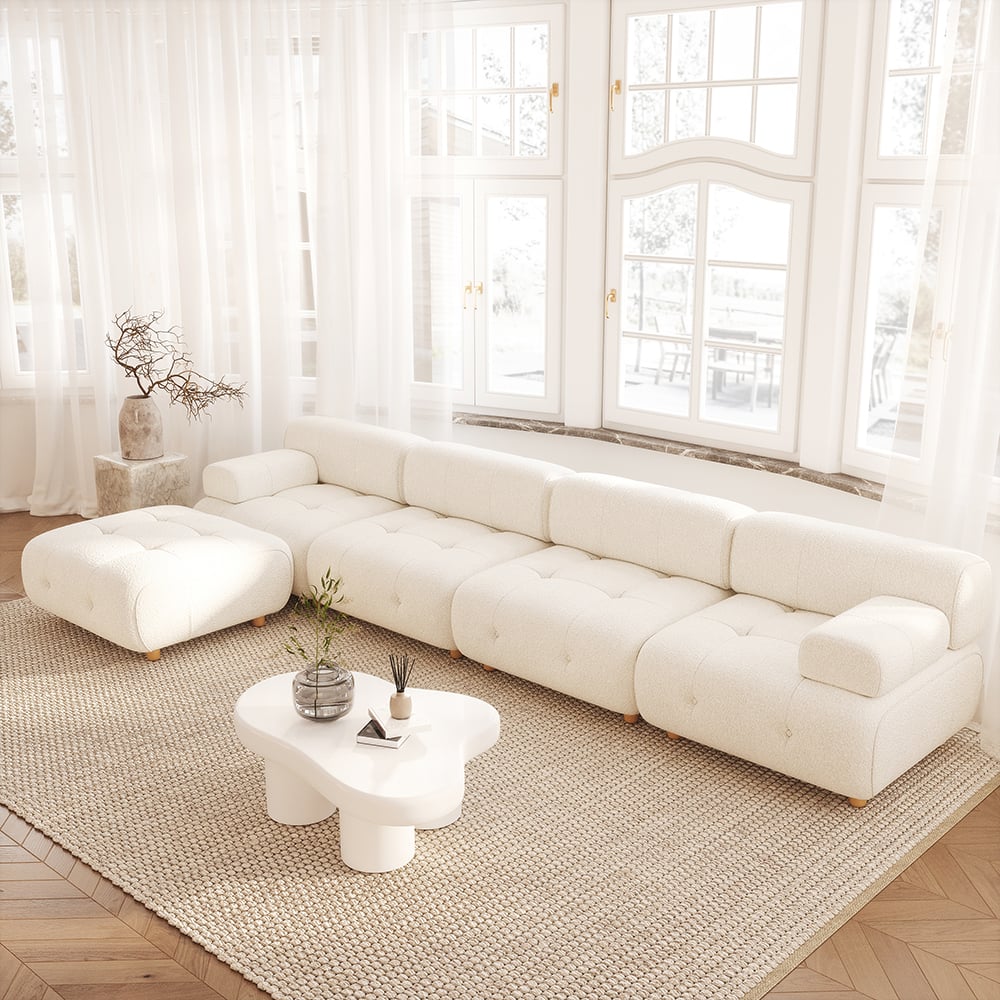 Japandi Corner Sectional Sofa