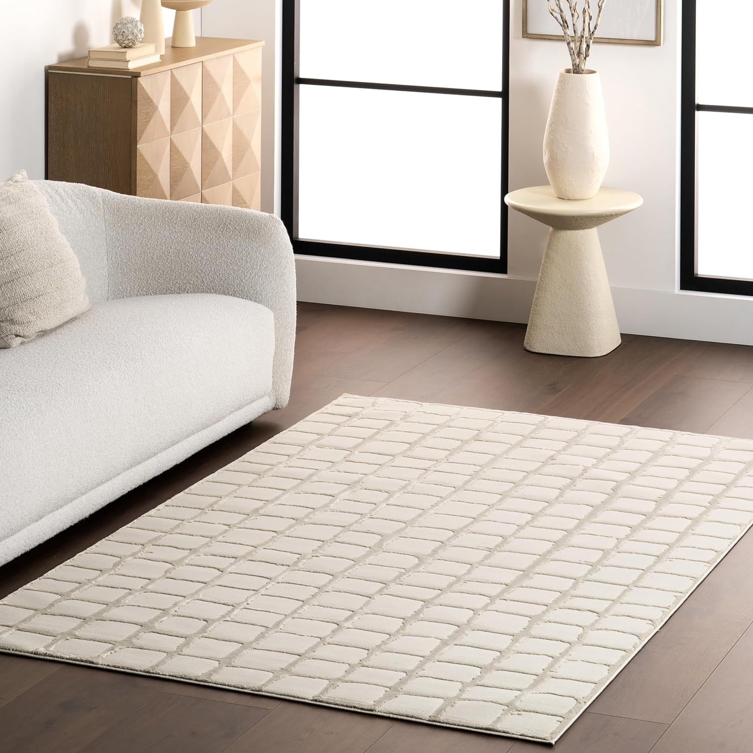 Japandi Organic Patterned Rug