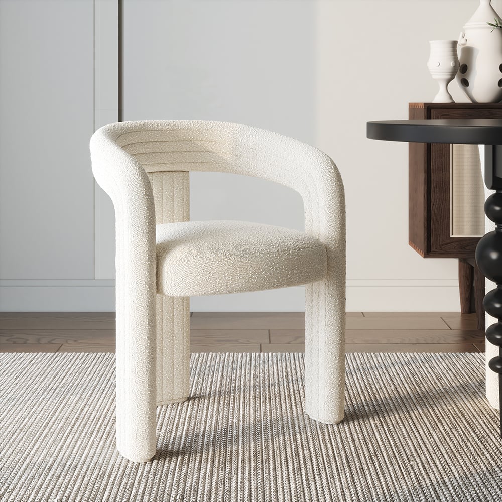 Japandi Bouclé Chair (x2)