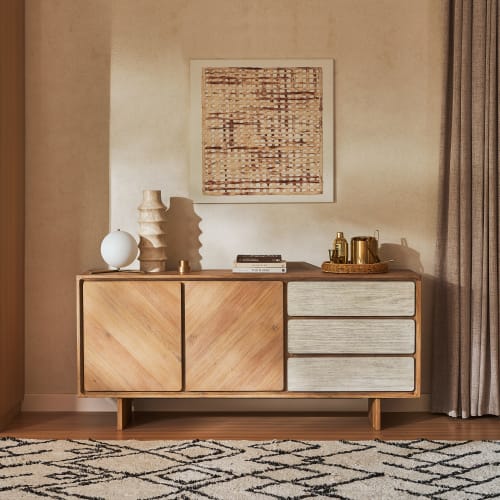 Japandi Modern Wood Sideboard