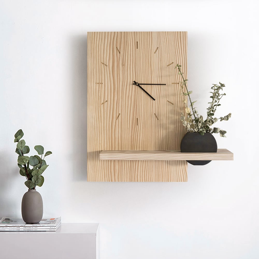 Japandi Wood Wall Clock