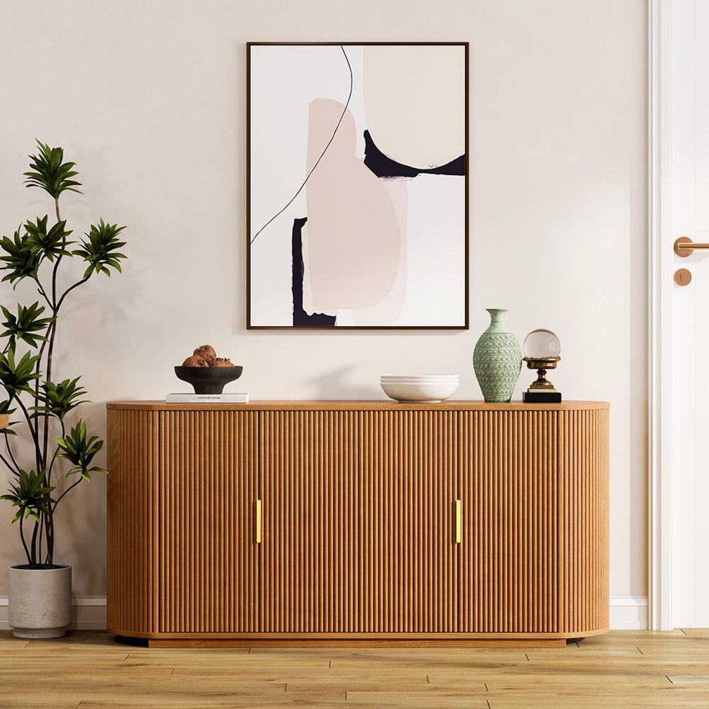 Japandi Ash Wood Sideboard