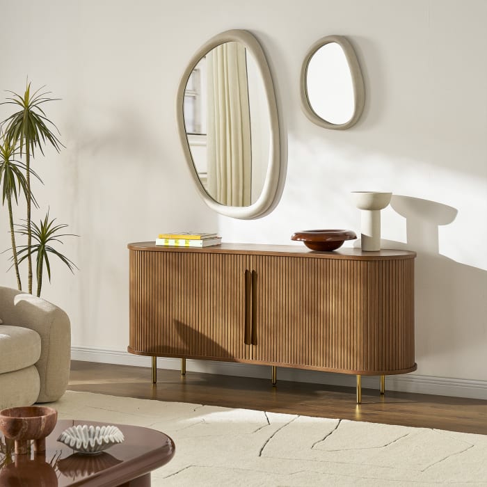 Japandi Irregular Wall Mirror