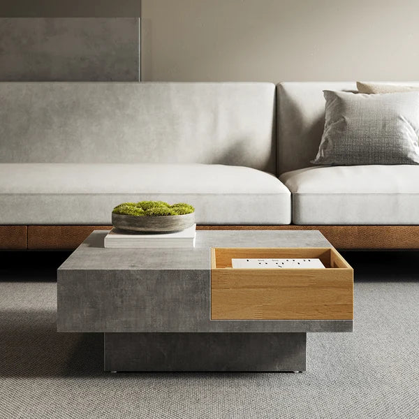 Japandi Gray Coffee Table