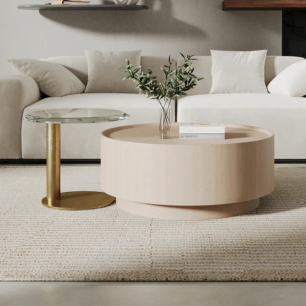 Japandi Storage Coffee Table Set