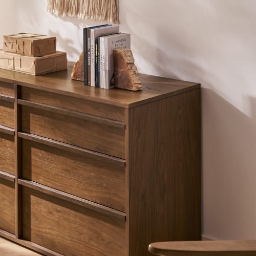 Japandi Walnut Dresser