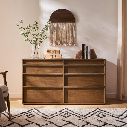 Japandi Walnut Dresser