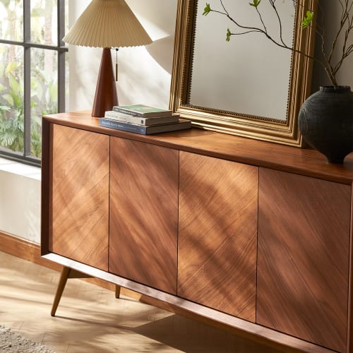 Japandi Walnut Sideboard