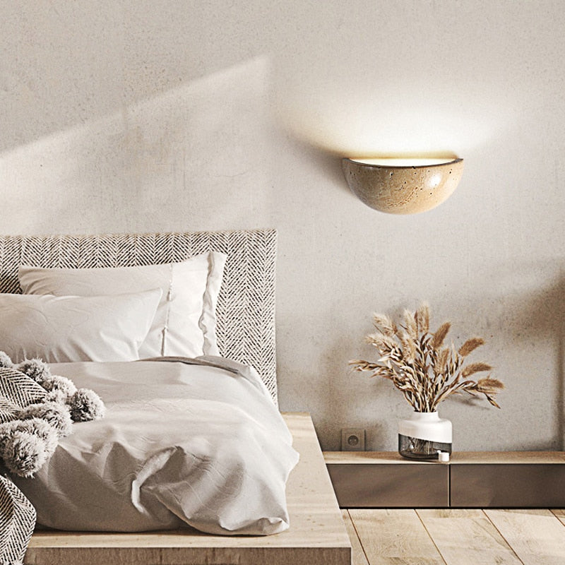 Japandi Semicircle Wall Lamp