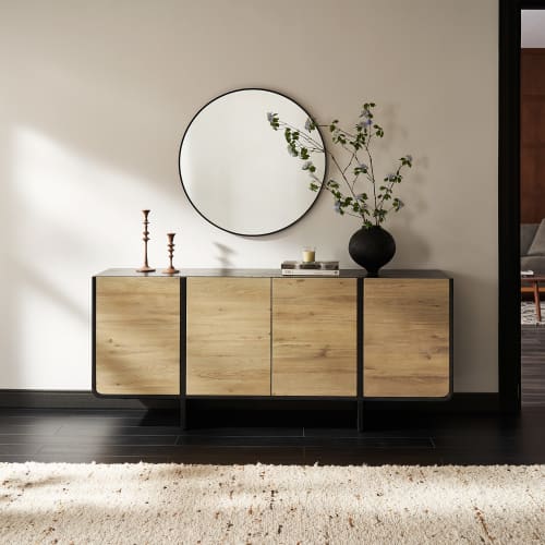 Japandi 4 Door Sideboard