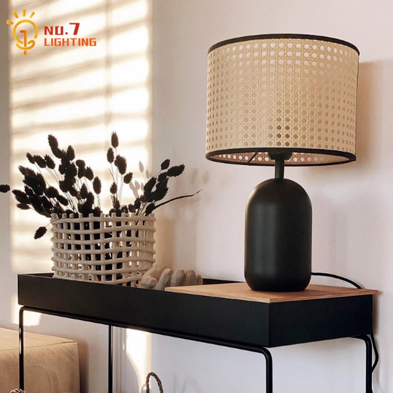 Rattan Japandi Table Lamp | Japandistore®