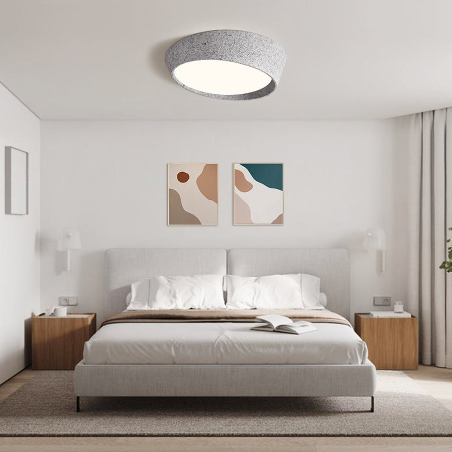 Japandi Circular LED Ceiling Light