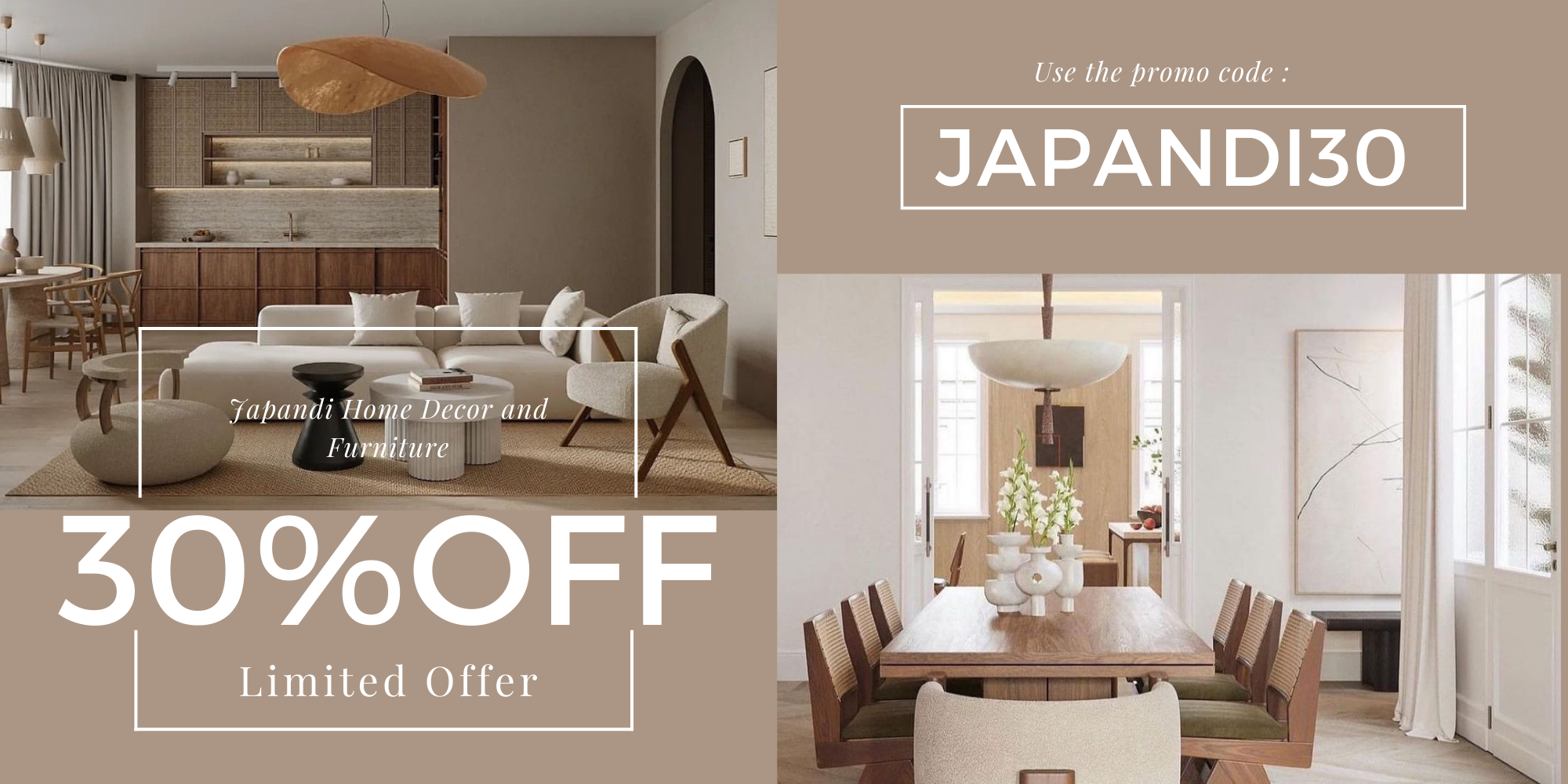 japandi living room sale