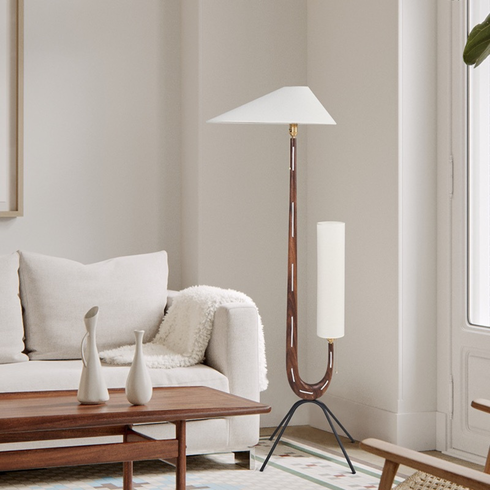 Japandi Double Floor Lamp