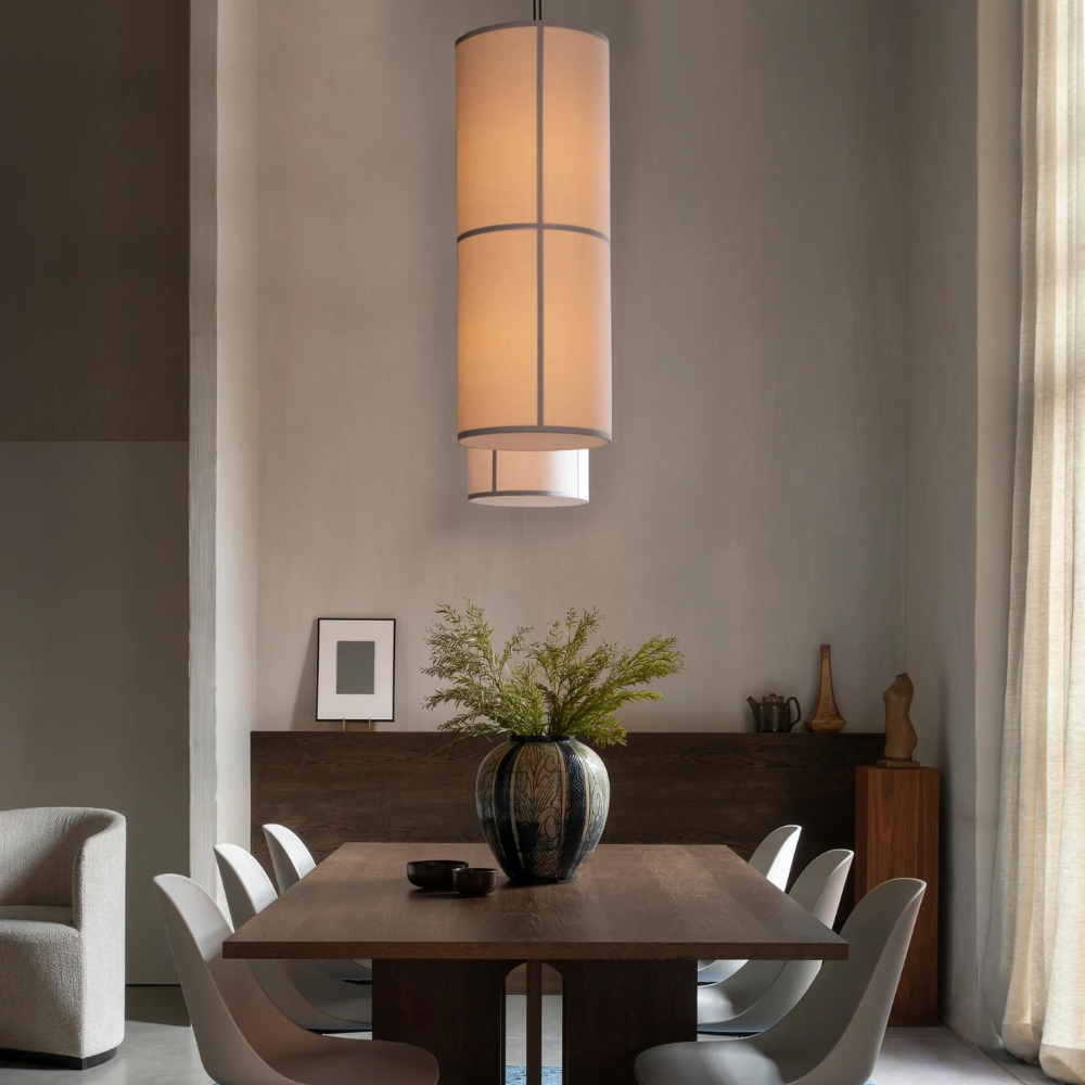 Japandi Fabric Pendant Light