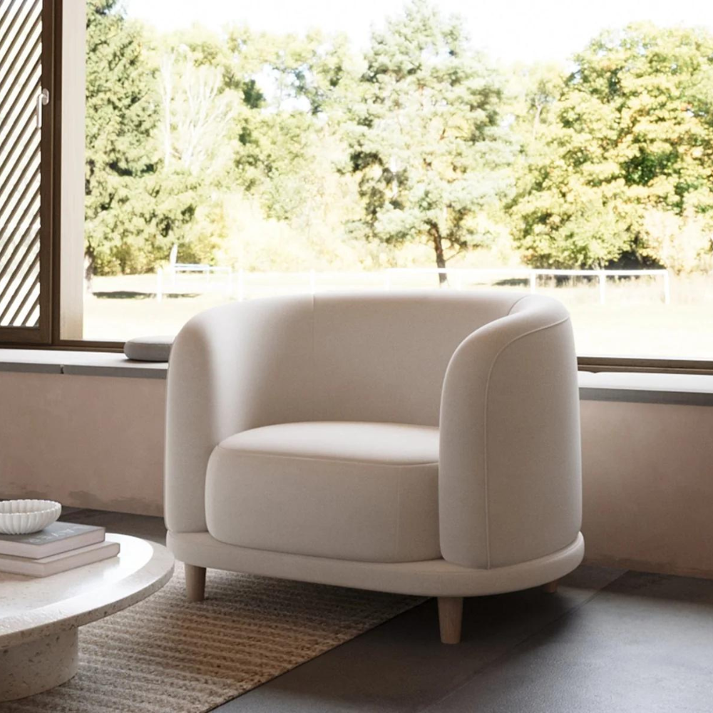 Japandi Lounge Armchair