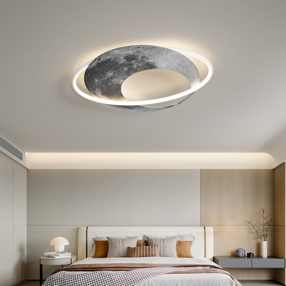 Japandi Moon Ceiling Light