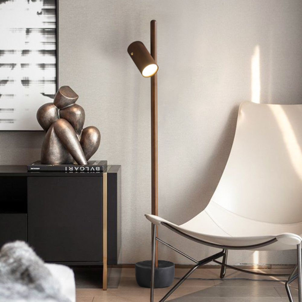 Wooden Japandi Floor Lamp